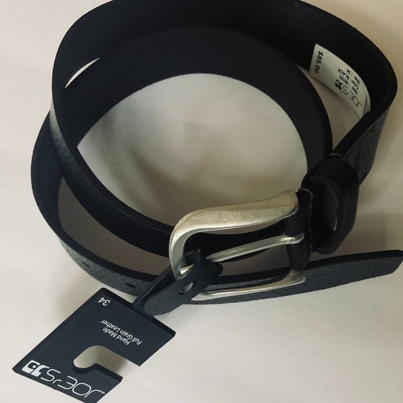 JOE'S JEANS Men's Hand Made Genuine Leather Belt NWT Size 34 - Picture 5 of 6